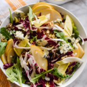 Chicory Salad with Blue Cheese and Pears